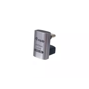 Adaptador USB 4 C a C con conector en U Equip 133477 40 Gbit/s PD 240 W pack de 2