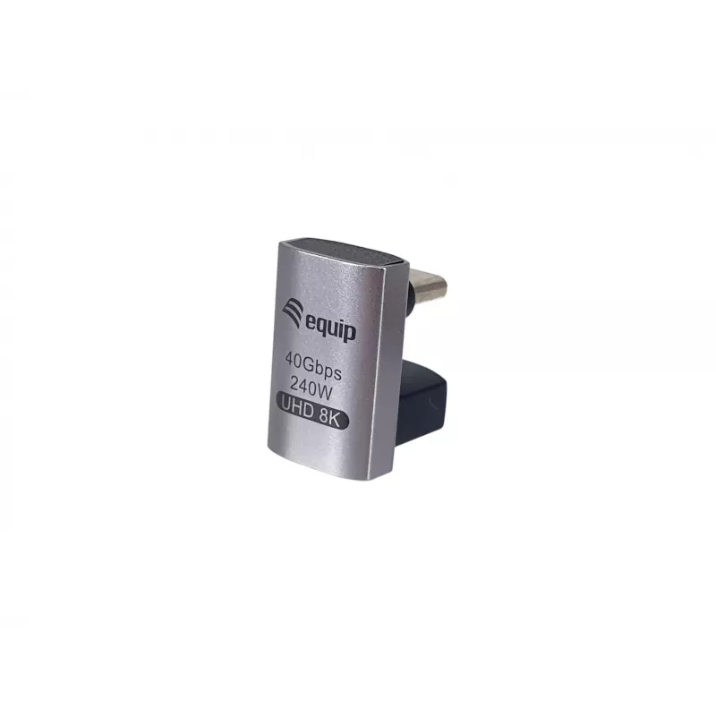 Adaptador USB 4 C a C con conector en U Equip 133477 40 Gbit/s PD 240 W pack de 2