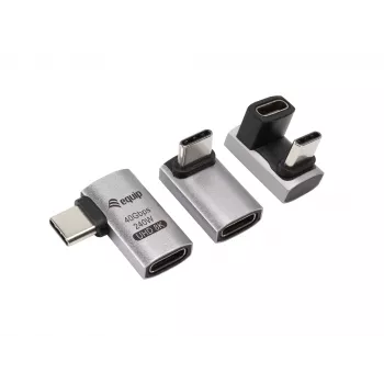 Adaptador Equip USB 4 C a C, 40 Gbit/s, PD 240 W, pack de 3