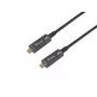 Cable óptico activo Equip USB-C a C, M/M, 15 m, PD 60 W, 4K/60 Hz, 10 Gbit/s, vídeo+datos+PD