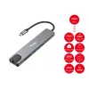 Adaptador multifunción 8 en 1 USB-C Equip, con cable, USB Type-C, 100 W, 1000 Mbit/s, 1000BASE-T, IEEE 802.3ab