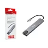 Adaptador multifunción 8 en 1 USB-C Equip, con cable, USB Type-C, 100 W, 1000 Mbit/s, 1000BASE-T, IEEE 802.3ab
