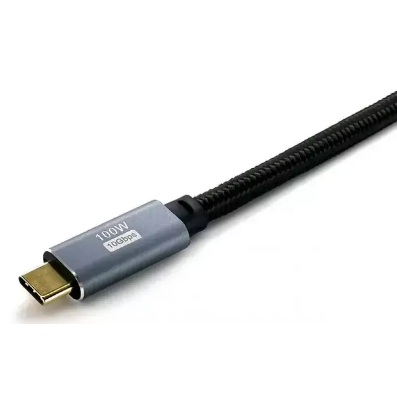 Cable USB-C a C EQUIP 3,0 m — USB 3.2 Gen 2 (10 Gbit/s), PD100W, 4K/60Hz, negro