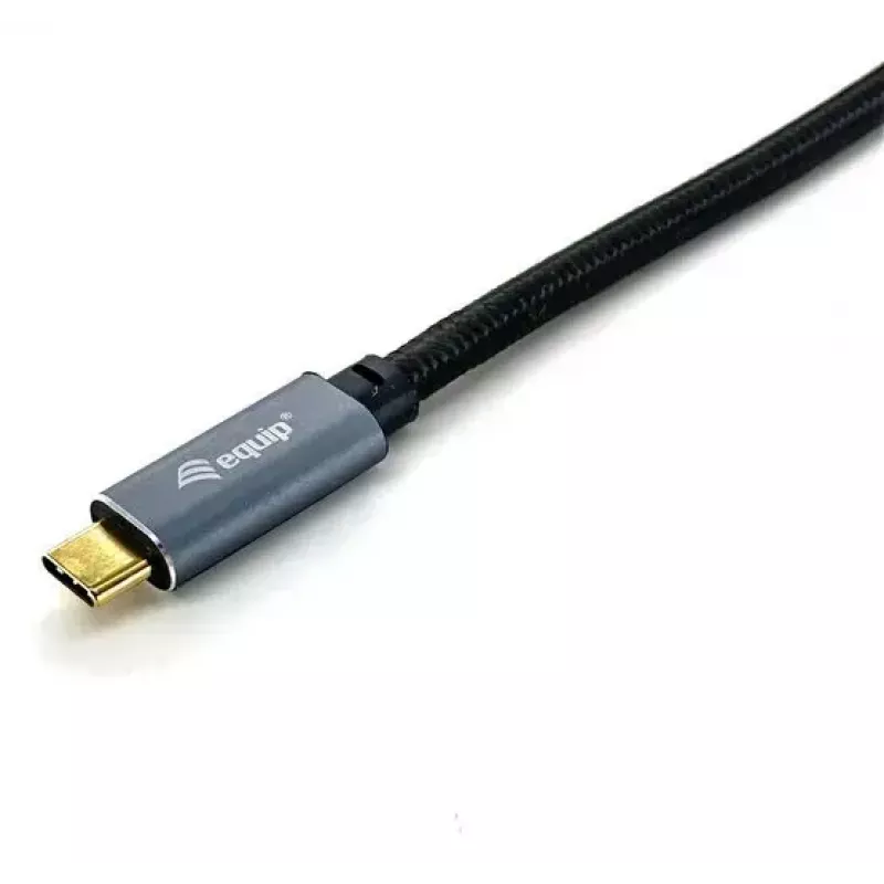 Cable USB-C a C EQUIP 3,0 m — USB 3.2 Gen 2 (10 Gbit/s), PD100W, 4K/60Hz, negro