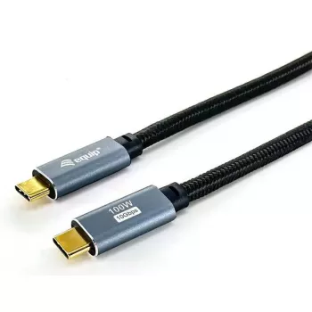 Cable USB-C a C EQUIP 3,0 m — USB 3.2 Gen 2 (10 Gbit/s), PD100W, 4K/60Hz, negro