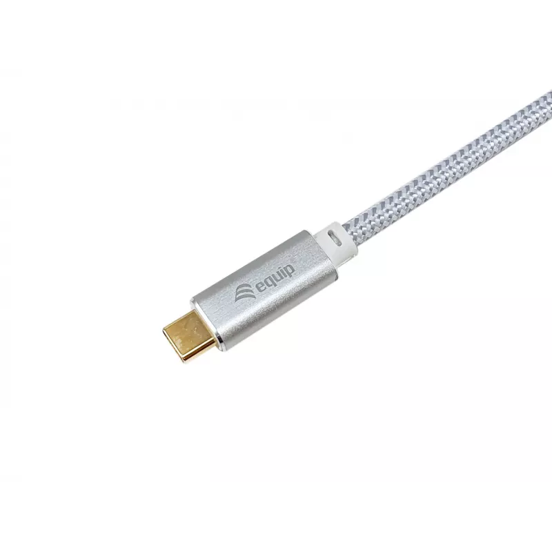 Cable USB-C a USB-C EQUIP 3,0 m — USB 3.2 Gen 2, 10 Gbps, PD 100 W, 4K/60 Hz, blanco