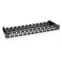 Panel de parcheo Keystone Cat.6A sin apantallar de 24 puertos Equip, negro