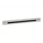 Panel de parcheo Cat.3 RJ45 ISDN de 25 puertos Equip, gris claro