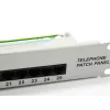 Panel de parcheo Cat.3 RJ45 ISDN de 25 puertos Equip, gris claro