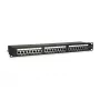 Equip Patch Panel 24 puertos Cat.5e apantallado, negro