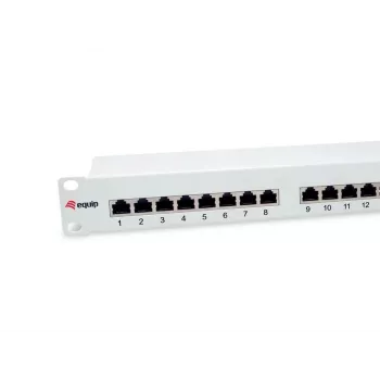 Equip Patch Panel 24 puertos Cat.6 apantallado, gris claro