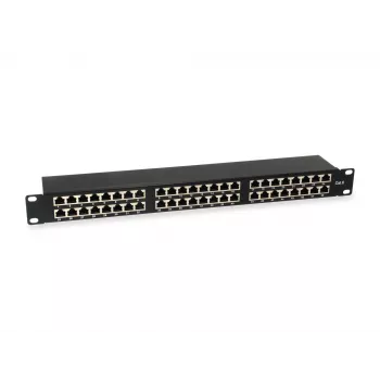 Equip Patch Panel 48 puertos Cat.6 apantallado, negro