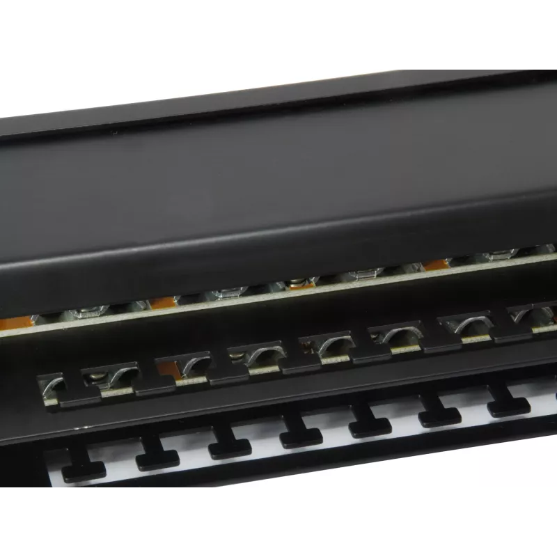 Equip Patch Panel 48 puertos Cat.6 apantallado, negro