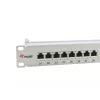 Equip Patch Panel 24 puertos Cat.6A apantallado, gris claro, 10/100/1000Base-T(X), Gigabit Ethernet, 1000 Mbit/s, RJ-45, Cat6a, montaje en rack