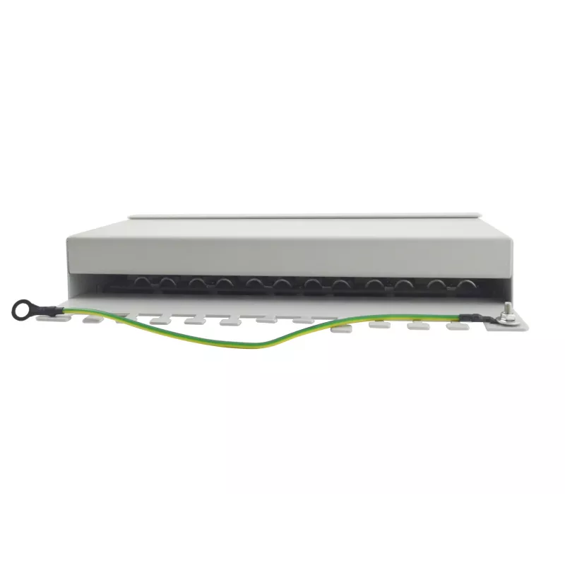 Equip Patch Panel de sobremesa 12 puertos Cat.6, gris claro, 10/100/1000Base-T(X), Gigabit Ethernet, 1000 Mbit/s, RJ-45, Cat6, 1U