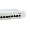 Equip Patch Panel 12 puertos Cat.6 apantallado, gris claro, Gigabit Ethernet, 1000 Mbit/s, RJ-45, Cat6, Cat6e, 1U, gris