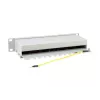Equip Patch Panel 12 puertos Cat.6 apantallado, gris claro, Gigabit Ethernet, 1000 Mbit/s, RJ-45, Cat6, Cat6e, 1U, gris