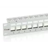 Equip Patch Panel Keystone 24 puertos Cat.6 apantallado, gris claro