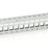 Equip Patch Panel Keystone 24 puertos Cat.6 apantallado, gris claro