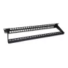 Equip Patch Panel Keystone 48 puertos Cat.6 no apantallado, negro, RJ-45, Cat6, 1U, negro, acero, REACH, RoHS