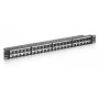 Equip Patch Panel Keystone 48 puertos Cat.6 no apantallado, negro