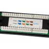 Equip Patch Panel 24 puertos Cat.5e no apantallado, negro, Cat5e, montaje en rack, 1U, negro, RoHS, CE