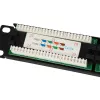 Equip Patch Panel 24 puertos Cat.5e no apantallado, negro, Cat5e, montaje en rack, 1U, negro, RoHS, CE