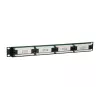Equip Patch Panel 24 puertos Cat.5e no apantallado, negro, Cat5e, montaje en rack, 1U, negro, RoHS, CE