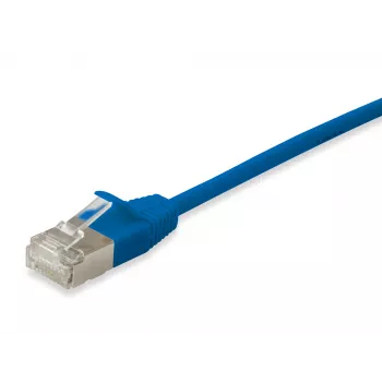 Cable de red Equip Cat.6A F/FTP fino RJ-45 0,25 m azul