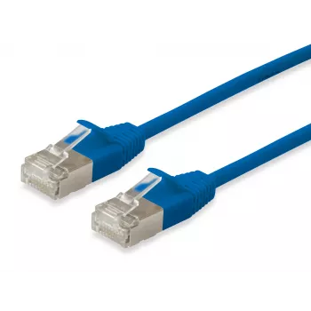 Cable de red Equip Cat.6A F/FTP fino RJ-45 2 m azul