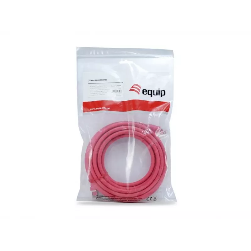 Cable de red Equip Cat 8.1 S/FTP (PIMF), LSOH, 0,5 m, rojo