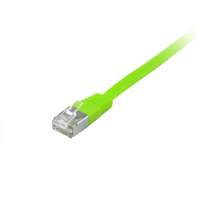 Cable de red Equip Cat.6A U/FTP plano RJ-45 1 m verde