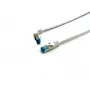 Latiguillo Equip Cat.6A S/FTP, conector en ángulo a recto, 3,0 m, blanco