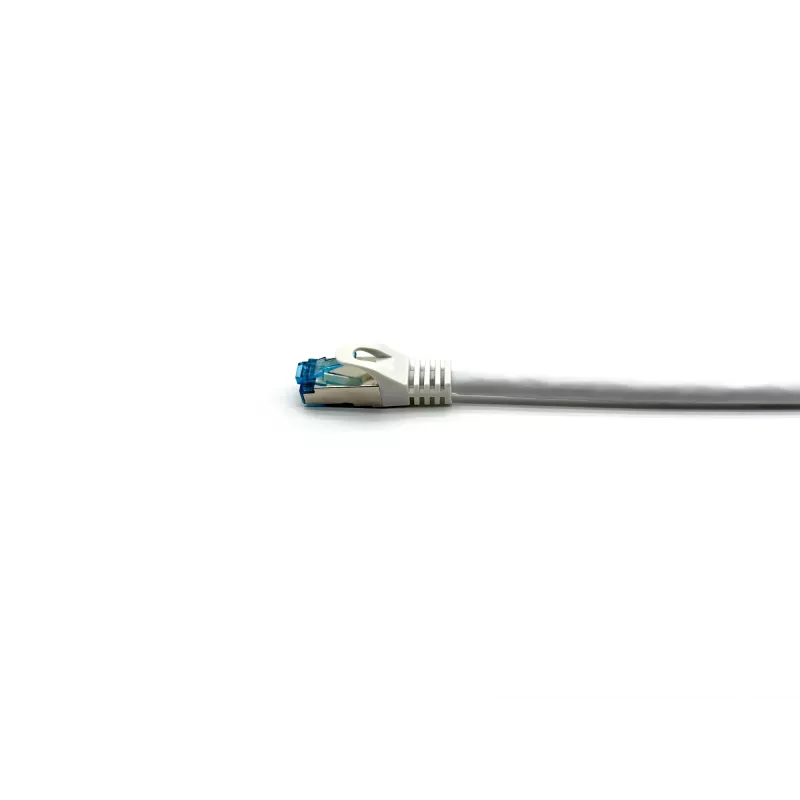 Latiguillo Equip Cat.6A S/FTP, conector en ángulo a recto, 5,0 m, blanco