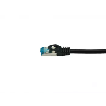Latiguillo Equip Cat.6A S/FTP, conector en ángulo a recto, 2,0 m, negro