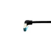 Latiguillo Equip Cat.6A S/FTP, conector en ángulo a recto, 2,0 m, negro