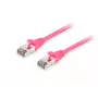 Latiguillo Equip Cat.6A S/FTP, rosa, 1,5 m
