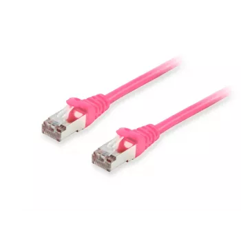Latiguillo Equip Cat.6A S/FTP RJ-45 25 m rosa