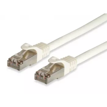Cable de red Equip Cat.6A Pro S/FTP, 0,5 m, blanco, 0,5 m, Cat6a, S/FTP (S-STP), RJ-45, RJ-45, blanco