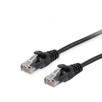 Cable de red Equip Cat.6A U/UTP, 0,15 m, negro, 0,15 m, Cat6a, U/UTP (UTP), RJ-45, RJ-45, negro