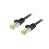Cable de red para exterior EQUIP Cat.6A S/FTP 1,0 m RJ-45 — negro