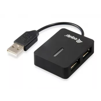 Concentrador de interfaces Equip 128952 USB 2.0 480 Mbit/s negro