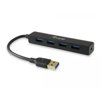 Concentrador de interfaces Equip 128953 USB 3.2 Gen 1 (3.1 Gen 1) Type-A 5000 Mbit/s negro