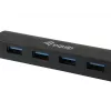 Concentrador de interfaces Equip 128953 USB 3.2 Gen 1 (3.1 Gen 1) Type-A 5000 Mbit/s negro