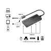Concentrador USB Equip 4 puertos USB 3.0 con adaptador USB-C