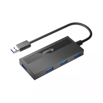 Concentrador USB Equip 4 puertos USB 3.0 con adaptador USB-C