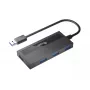 Concentrador USB Equip 4 puertos USB 3.0 con adaptador USB-C