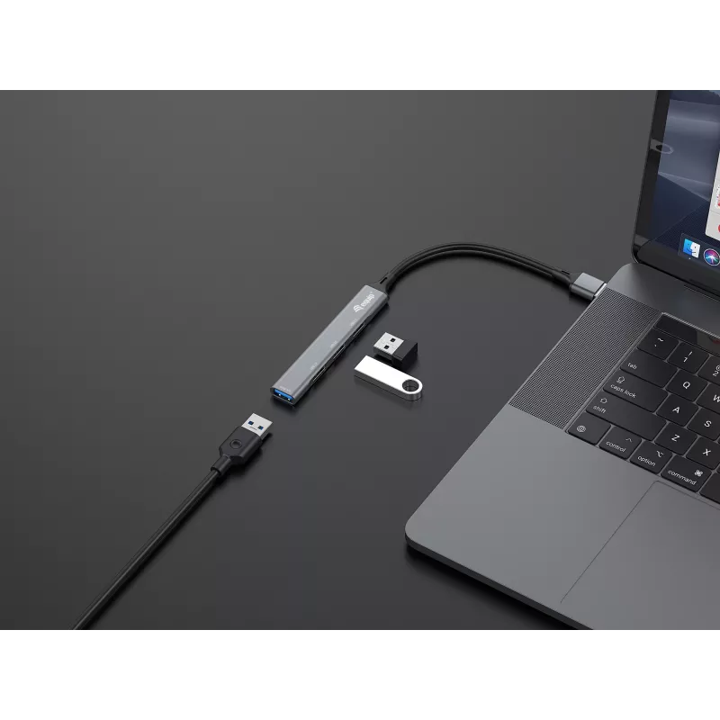 Concentrador USB Equip 4 puertos USB 3.0/2.0