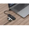 Concentrador USB Equip 4 puertos USB 3.2 Gen 1 con adaptador USB-C negro 5000 Mbit/s