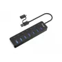 Concentrador USB Equip 7 puertos USB 3.2 Gen 1 con fuente de alimentación